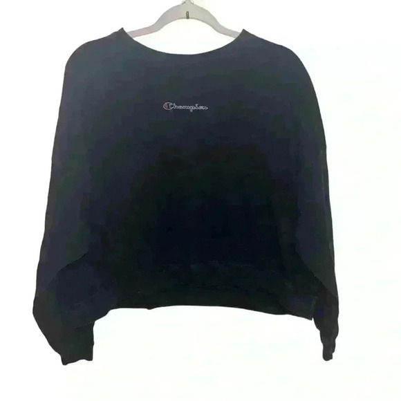 Champion Midweight  Classic Pullover Sweatshirt Black Women's Size L - Picture 3 of 4